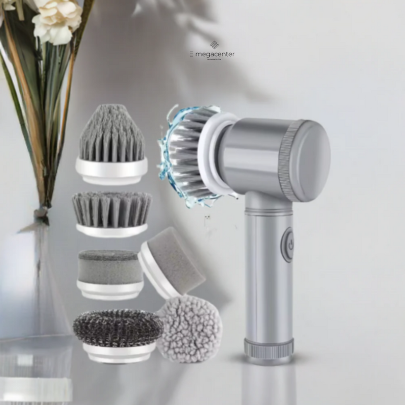 Mega Electric Spin Scrubber Cordless Spin Scrubber Brush Heads Electric Cleaning Brush Cleaning Tools