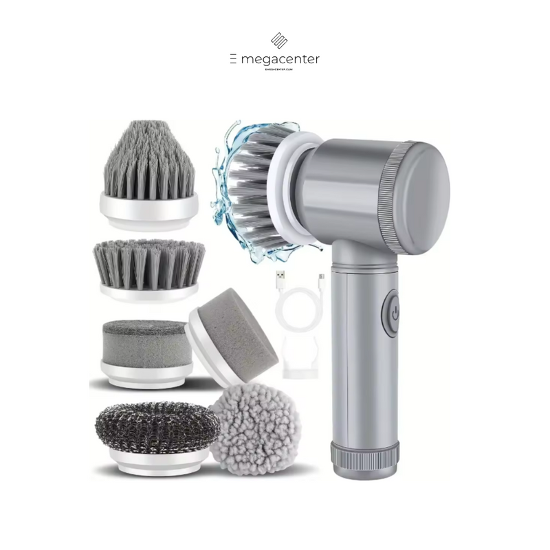Mega Electric Spin Scrubber Cordless Spin Scrubber Brush Heads Electric Cleaning Brush Cleaning Tools